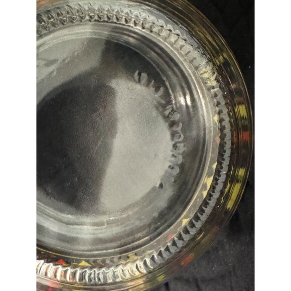 Vintage Kig Clear Glass Christmas Jar With Lid & Festive Tree Design - Picture 6 of 13